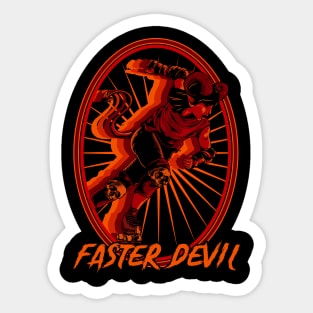 Faster Devil Sticker